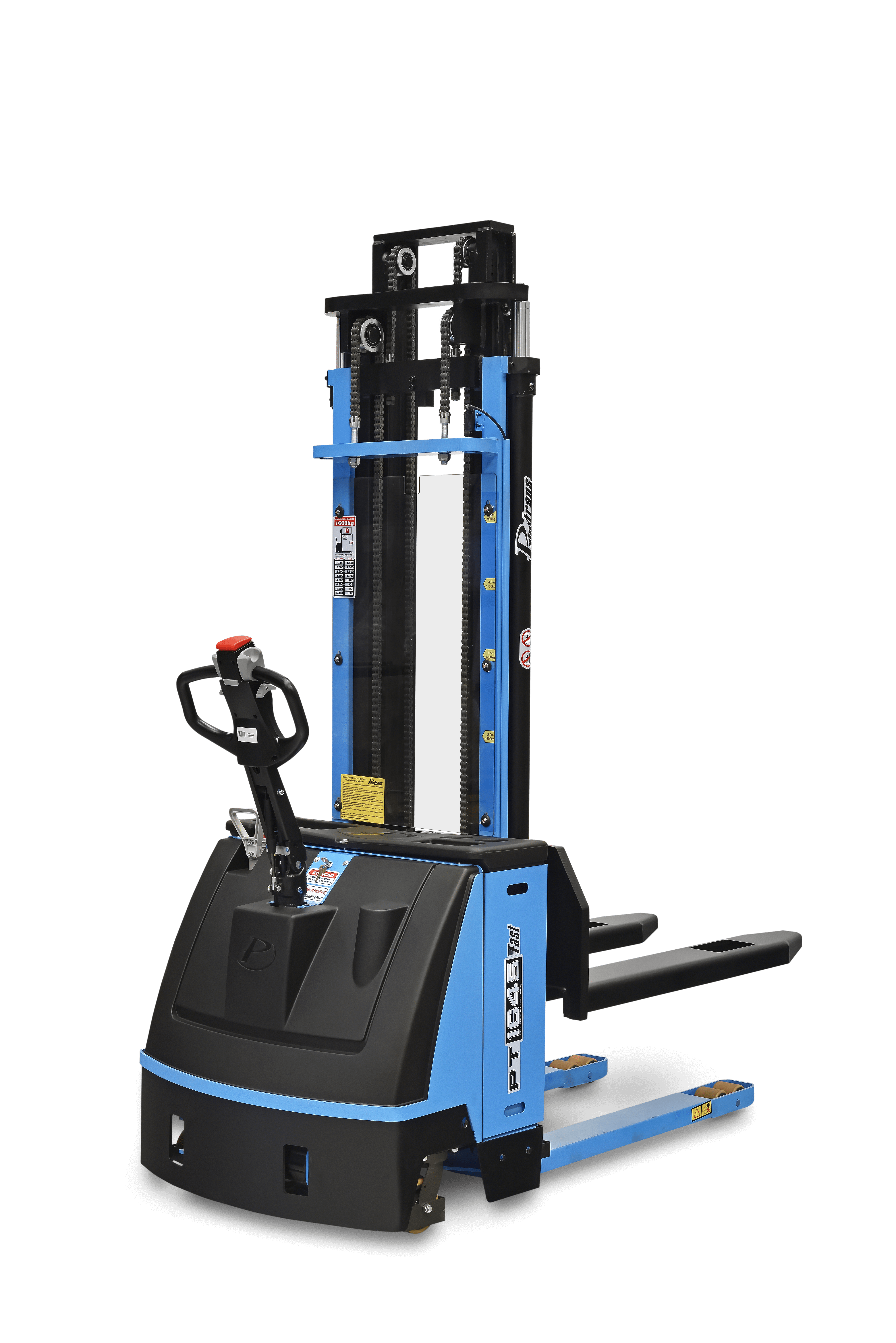 Empilhadeira Elétrica Patolada Paletrans PT1645 Fast – 1.6 Ton – 4.5 Metros