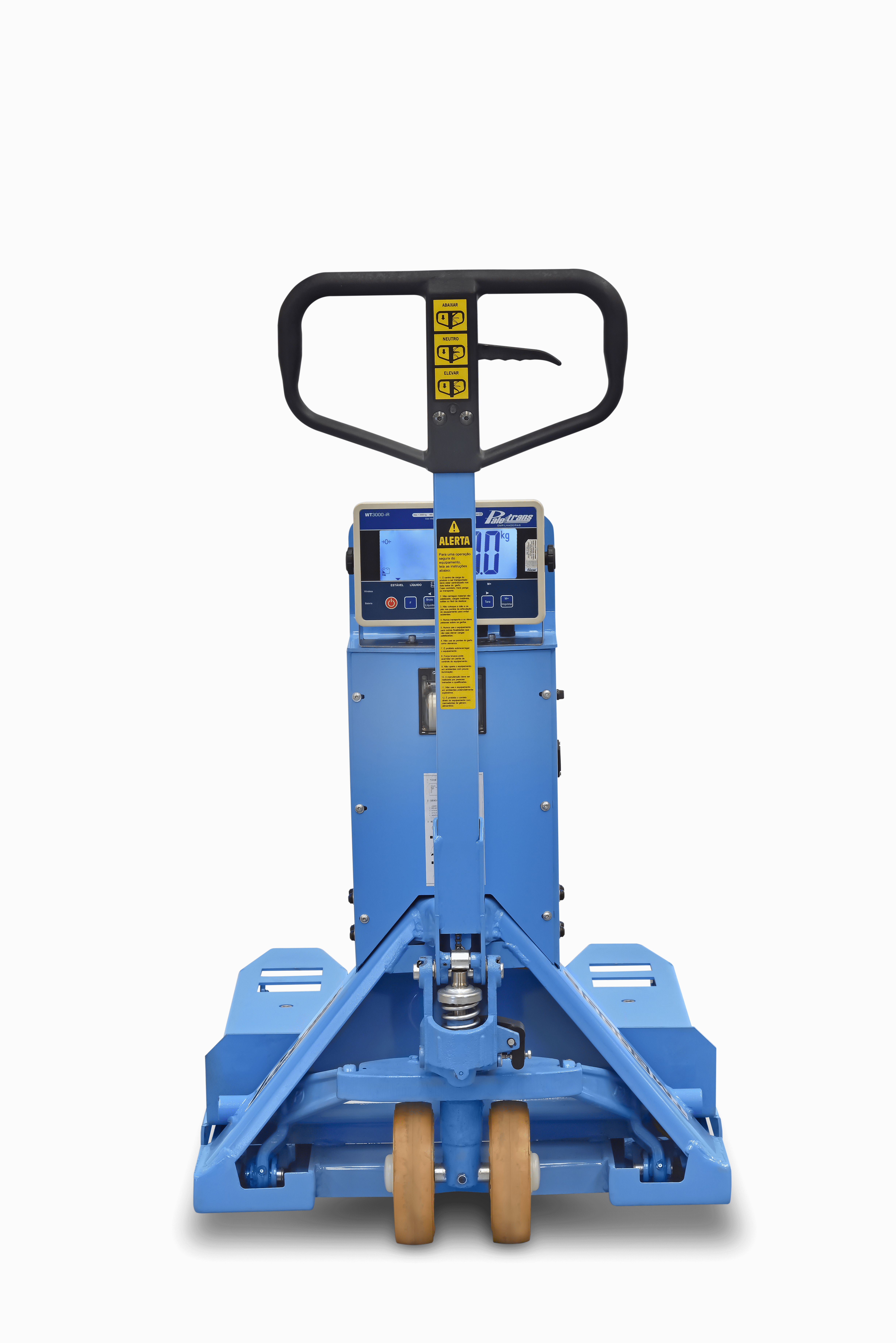 Transpalete Balança Paletrans TM2000B SP- 2.2 Ton – Roda Simples Poliuretano / Impressora na coluna - Imagem 4