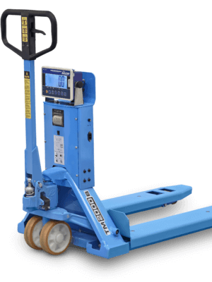 Transpalete Balança Paletrans TM2000B SP- 2.2 Ton – Roda Simples Poliuretano / Impressora na coluna