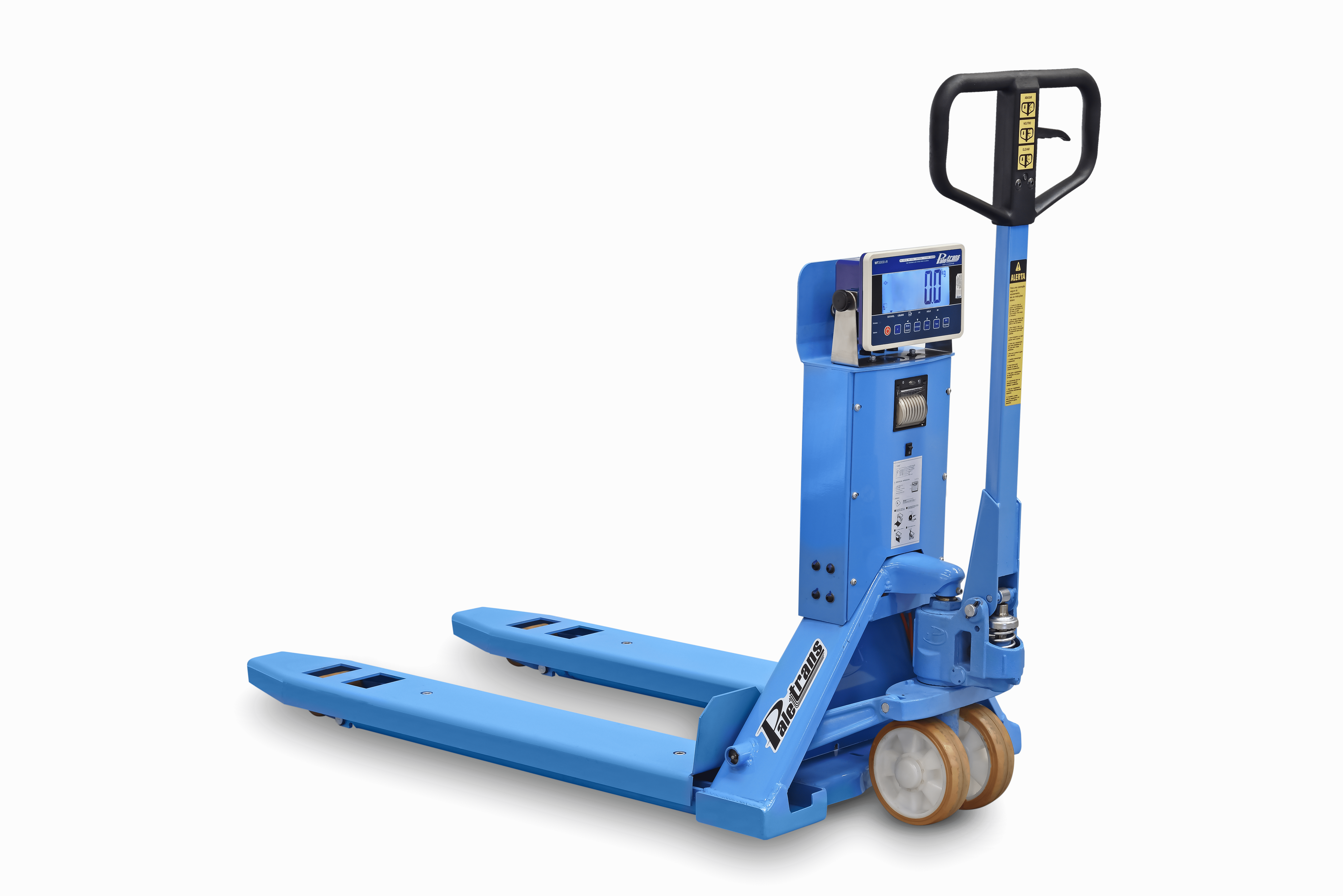 Transpalete Balança Paletrans TM2000B SP- 2.2 Ton – Roda Simples Poliuretano / Impressora na coluna - Imagem 8